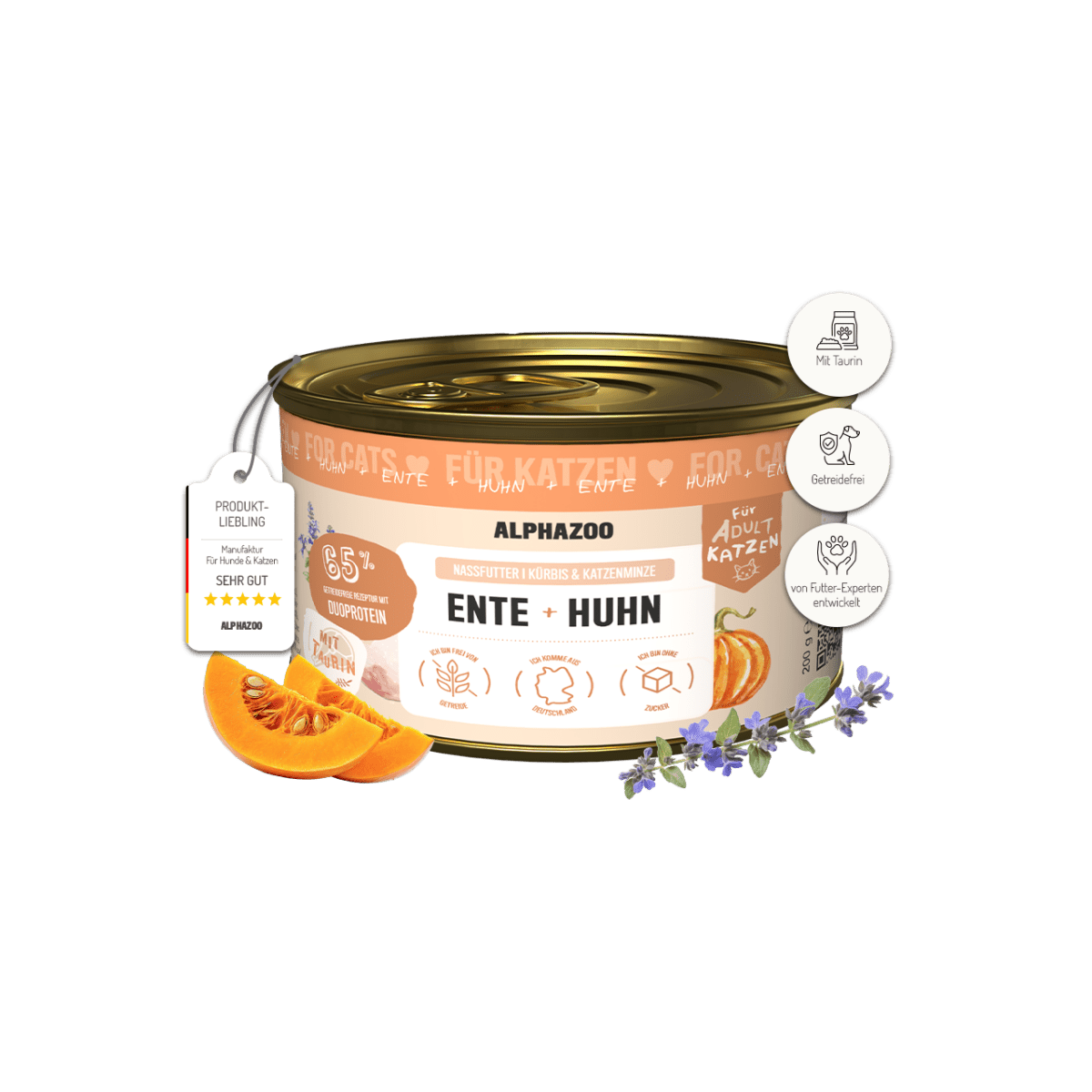 
                      Duck + Chicken Wet Cat Food alphazoo wet food with duck and chicken - dual protein for cats
                      