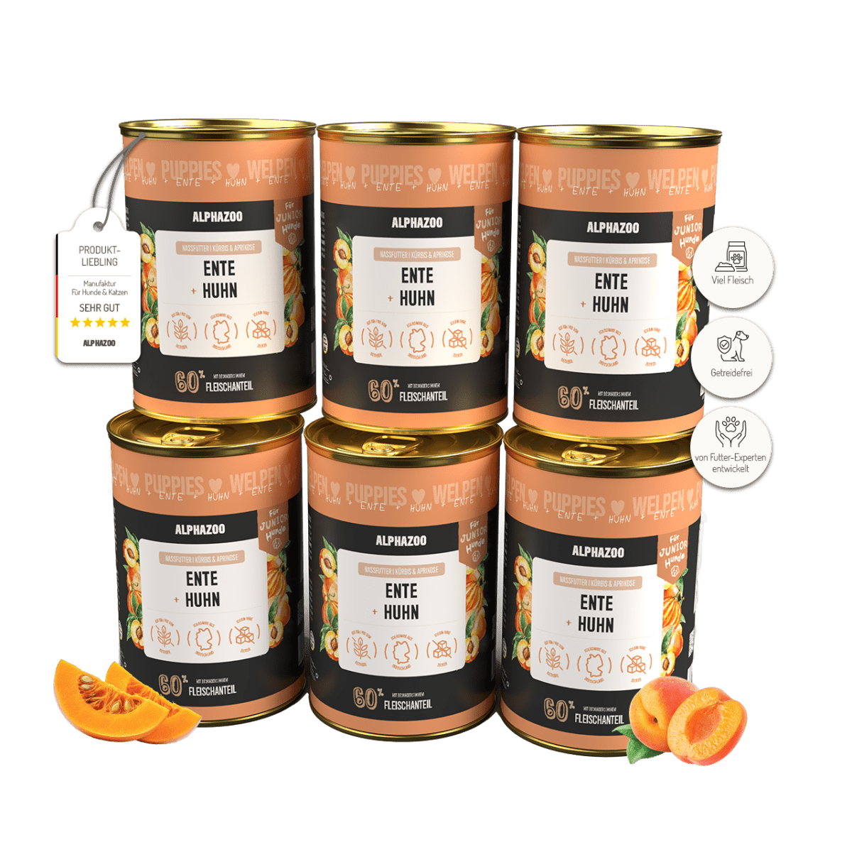 
                    Duck + Chicken Wet Food for Puppies alphazoo wet food with duck and chicken - grain-free puppy food
                    