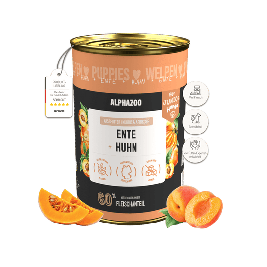 Ente + Huhn Nassfutter für Welpen