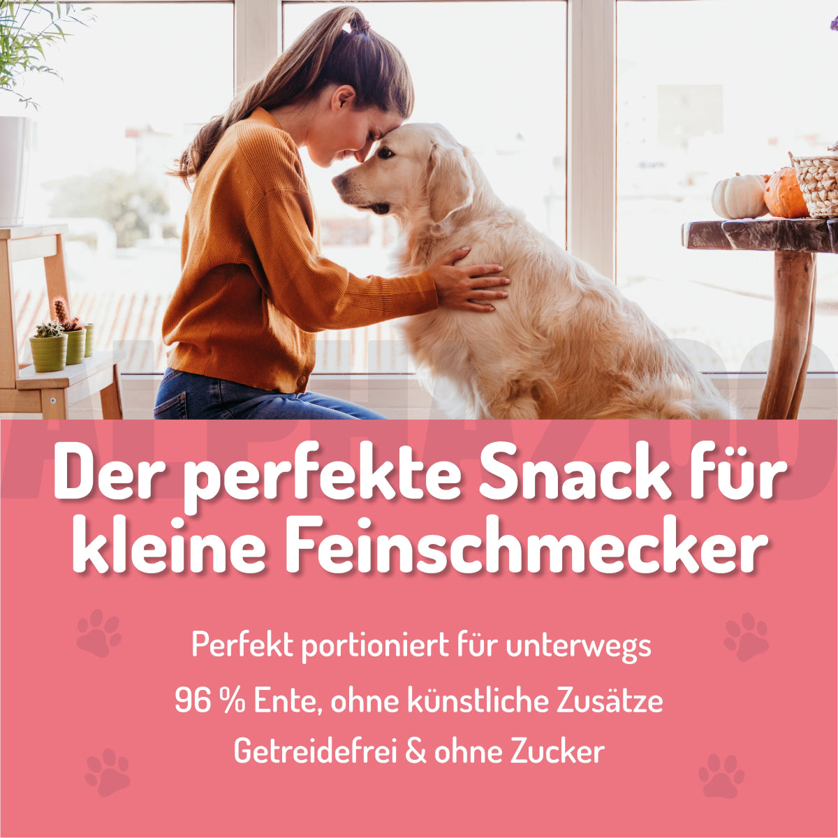 
                      Ente Ohne Süß & Sauer Ente Ohne Süß & Sauer – Soft-Snack aus 96 % Ente für Hunde
                      