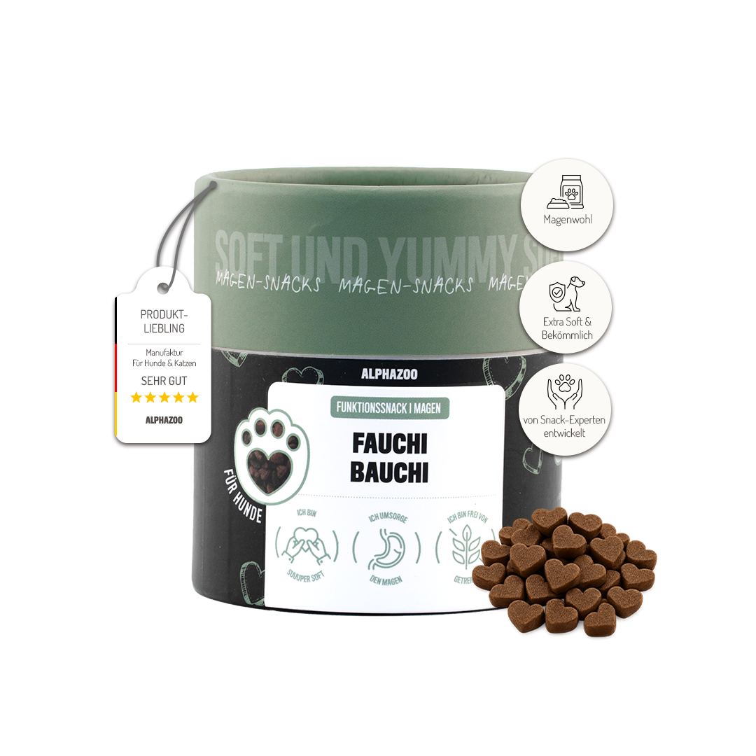 
                    Fauchi Bauchi Fauchi Bauchi dog snack – treats with brewer's yeast & salmon oil for sensitive stomachs
                    