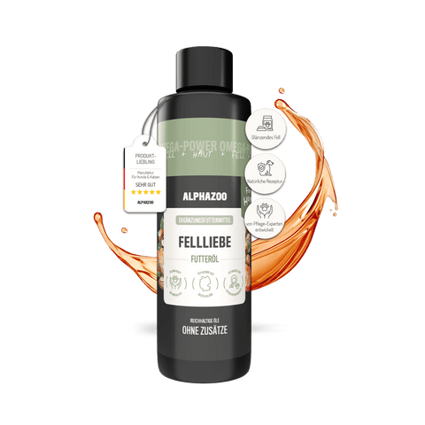 Fellliebe food oil for dogs & cats I fur care & fur change Fellliebe Food Oil – For a shiny coat & healthy skin in dogs