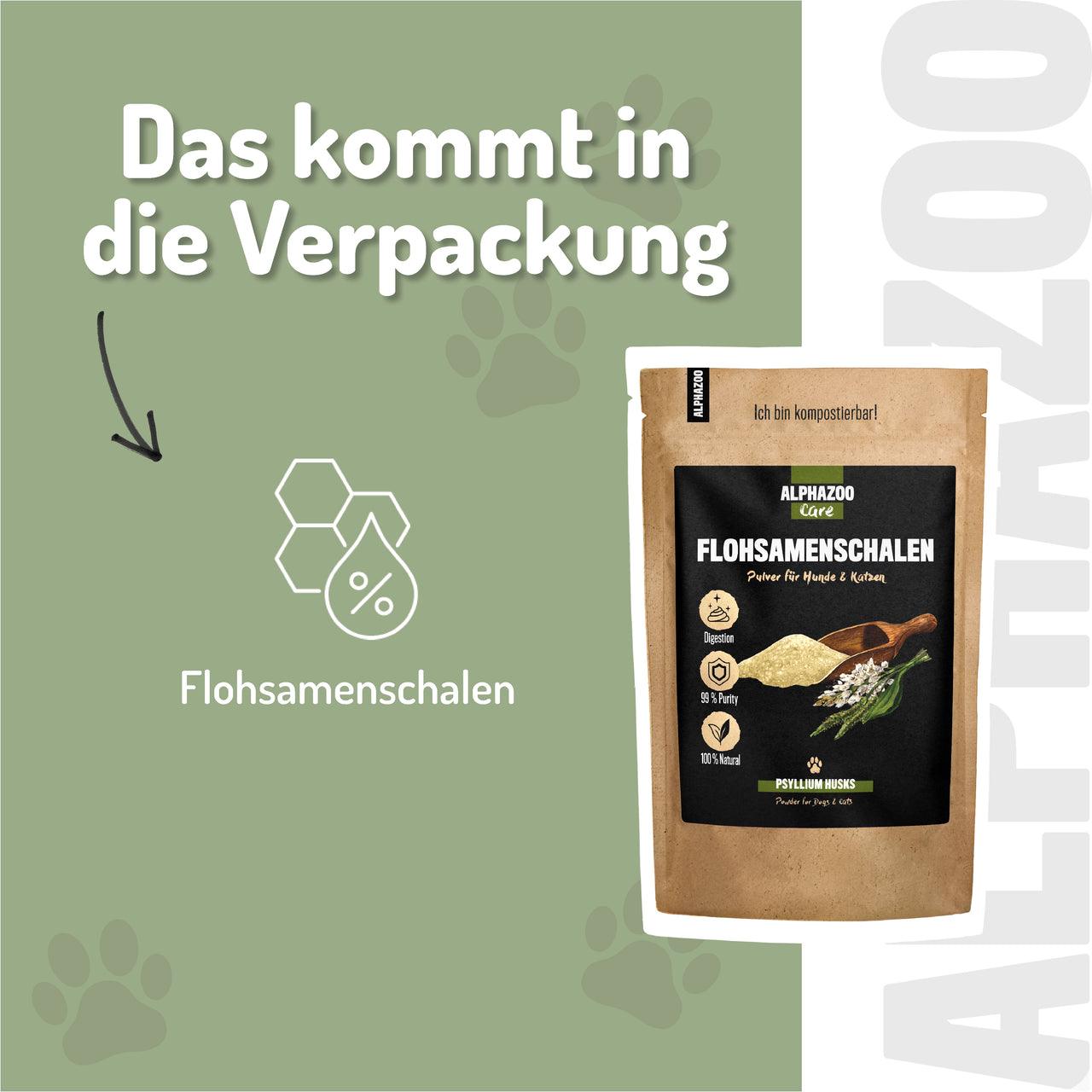 
                      Flohsamenschalen gemahlen Flohsamenschalen für Hunde & Katzen – natürliche Ballaststoffquelle  zur sanfte Unterstützung der Verdauung & Darmbalance
                      