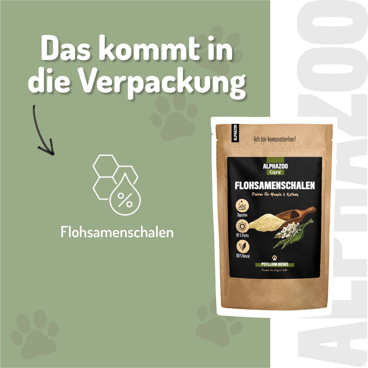 
                      Flohsamenschalen gemahlen Flohsamenschalen für Hunde & Katzen – natürliche Ballaststoffquelle  zur sanfte Unterstützung der Verdauung & Darmbalance
                      