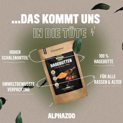 Hagebuttenpulver für Hunde & Katzen I Vitamin C aus der Hagebutte