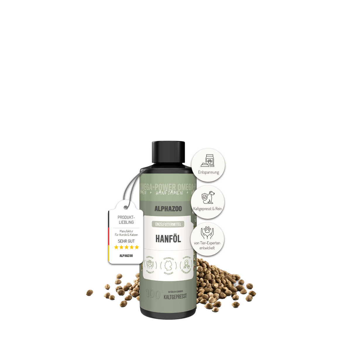 Hemp oil for cats Hemp oil for cats – a harmonious addition to raw feeding with Omega-3