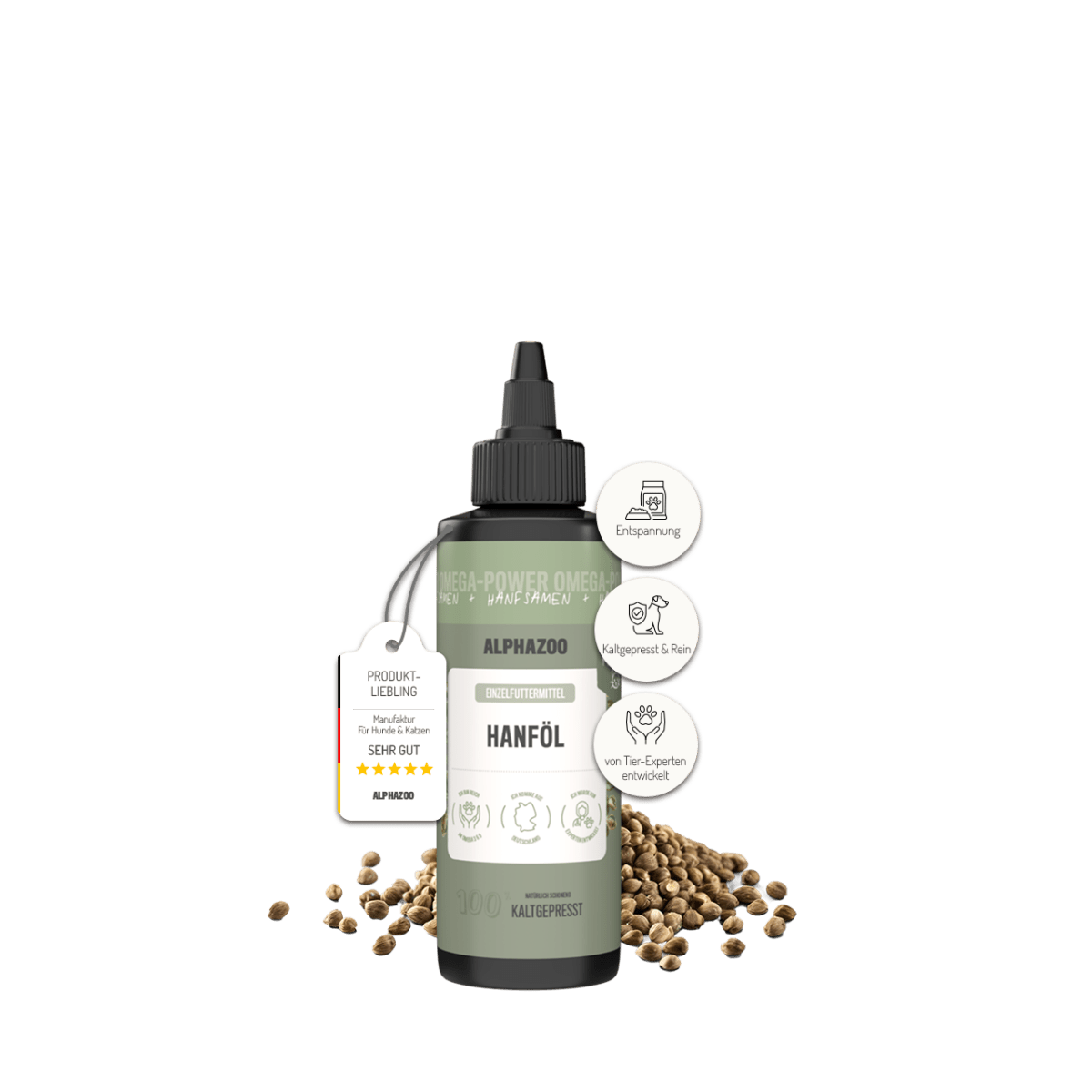 Hemp oil for cats Hemp oil for cats – a harmonious addition to raw feeding with Omega-3