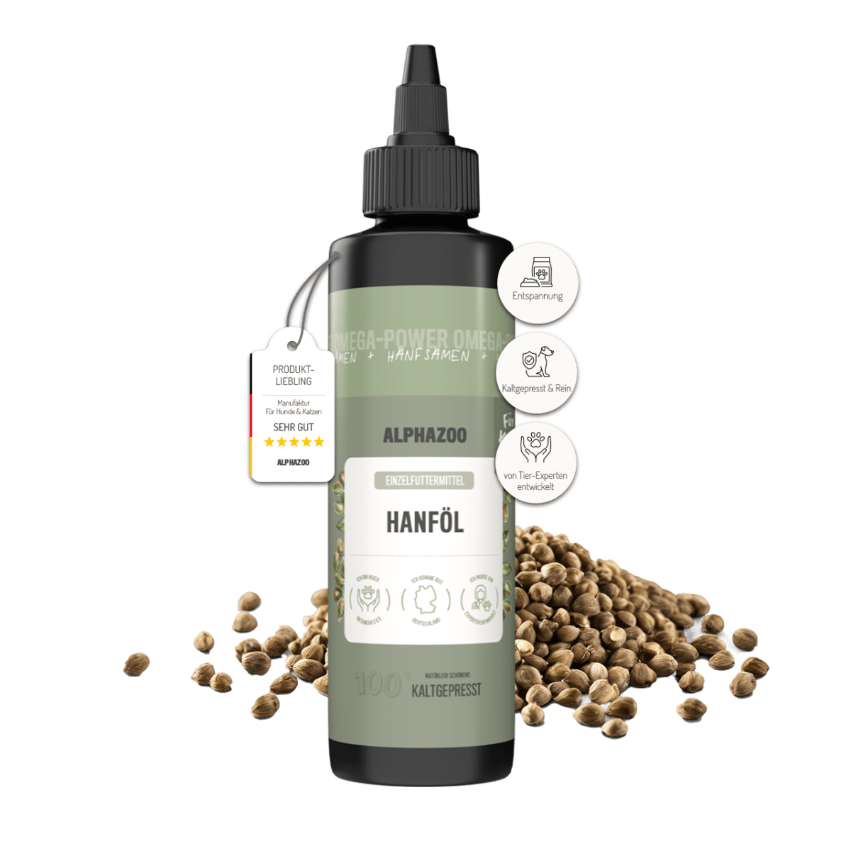Hemp oil for cats Hemp oil for cats – a harmonious addition to raw feeding with Omega-3