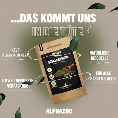 Seealgenmehl 250g für Hunde & Katzen I Ascophyllum Nodosum Seealgen