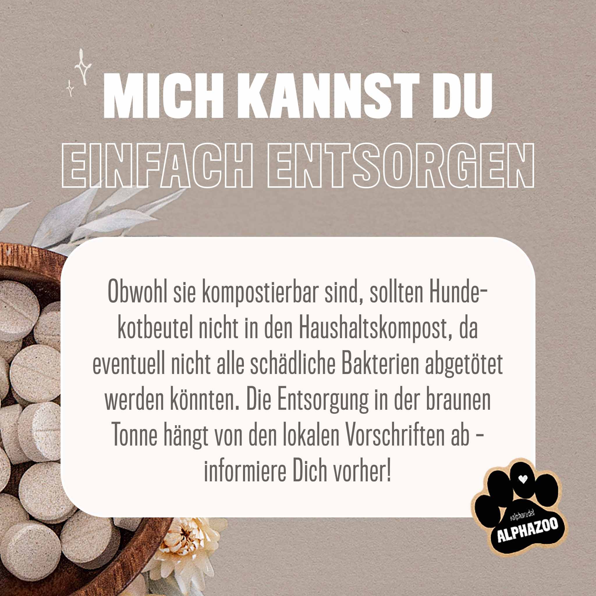 Pupssäckchen Kotbeutel