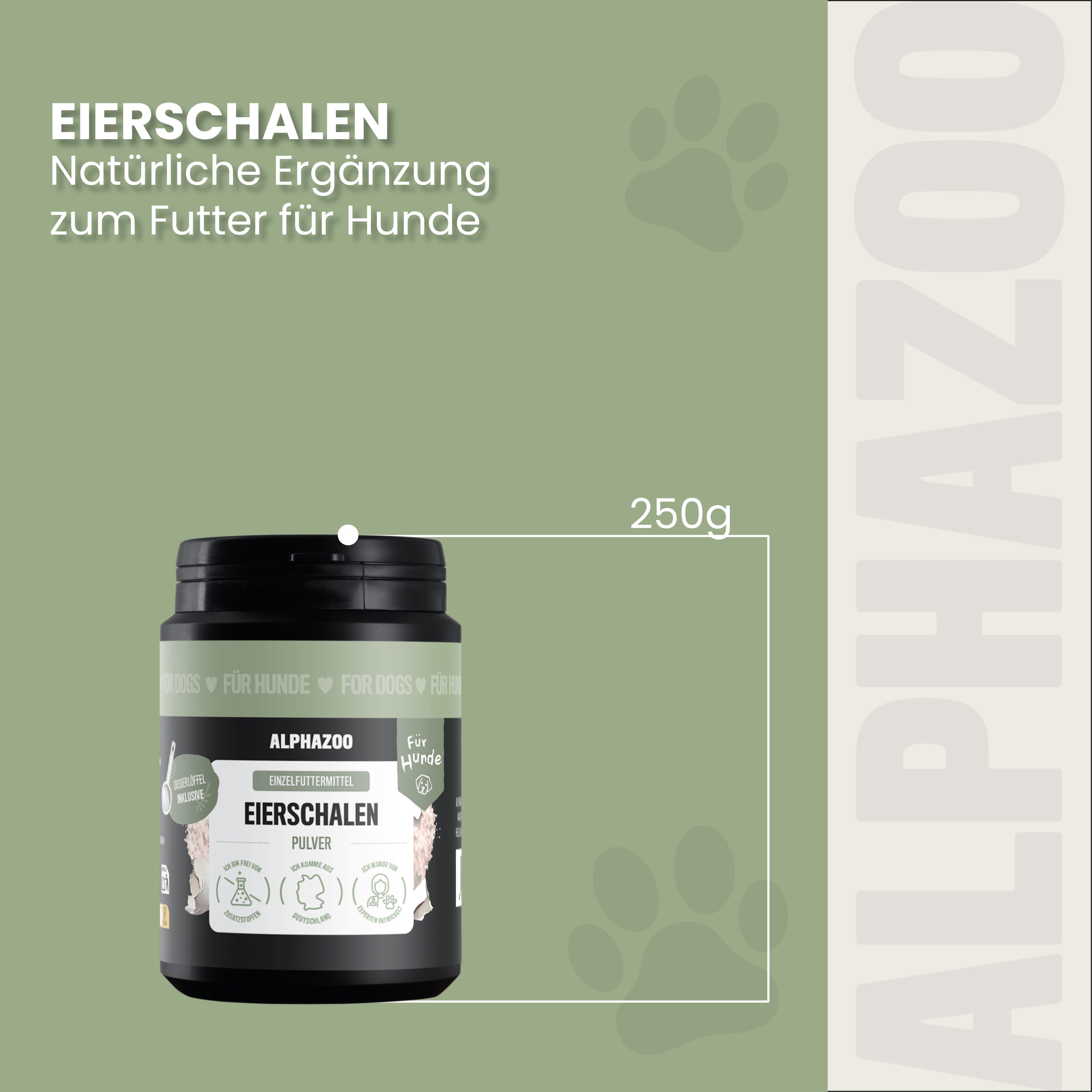 Eggshell powder for dogs & cats I Calcium from eggshells Eggshell powder for dogs & cats – Natural calcium source for bones & teeth