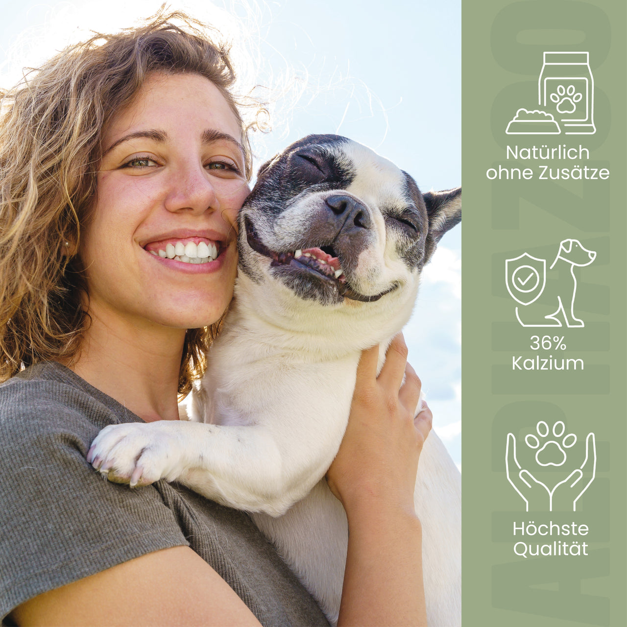 
                      Eggshell powder for dogs & cats I Calcium from eggshells Eggshell powder for dogs & cats – Natural calcium source for bones & teeth
                      