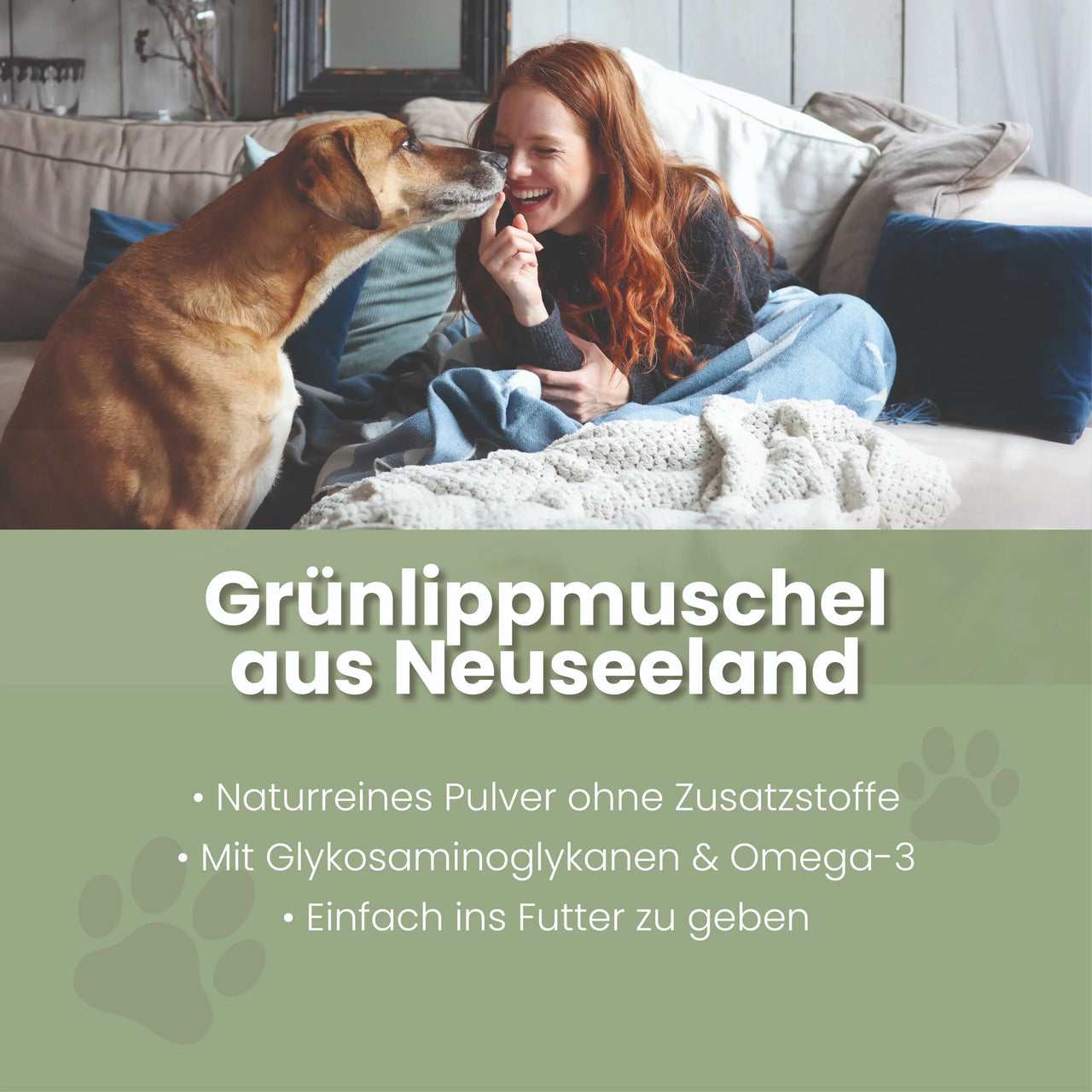 
                      Green-lipped mussel powder for dogs & cats I full-fat green-lipped mussel Green-lipped mussel – joint powder to support mobility
                      