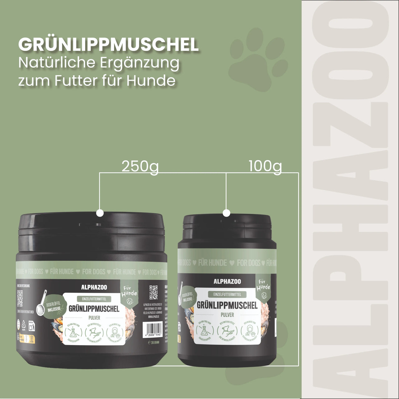 
                      Green-lipped mussel powder for dogs & cats I full-fat green-lipped mussel Green-lipped mussel – joint powder to support mobility
                      