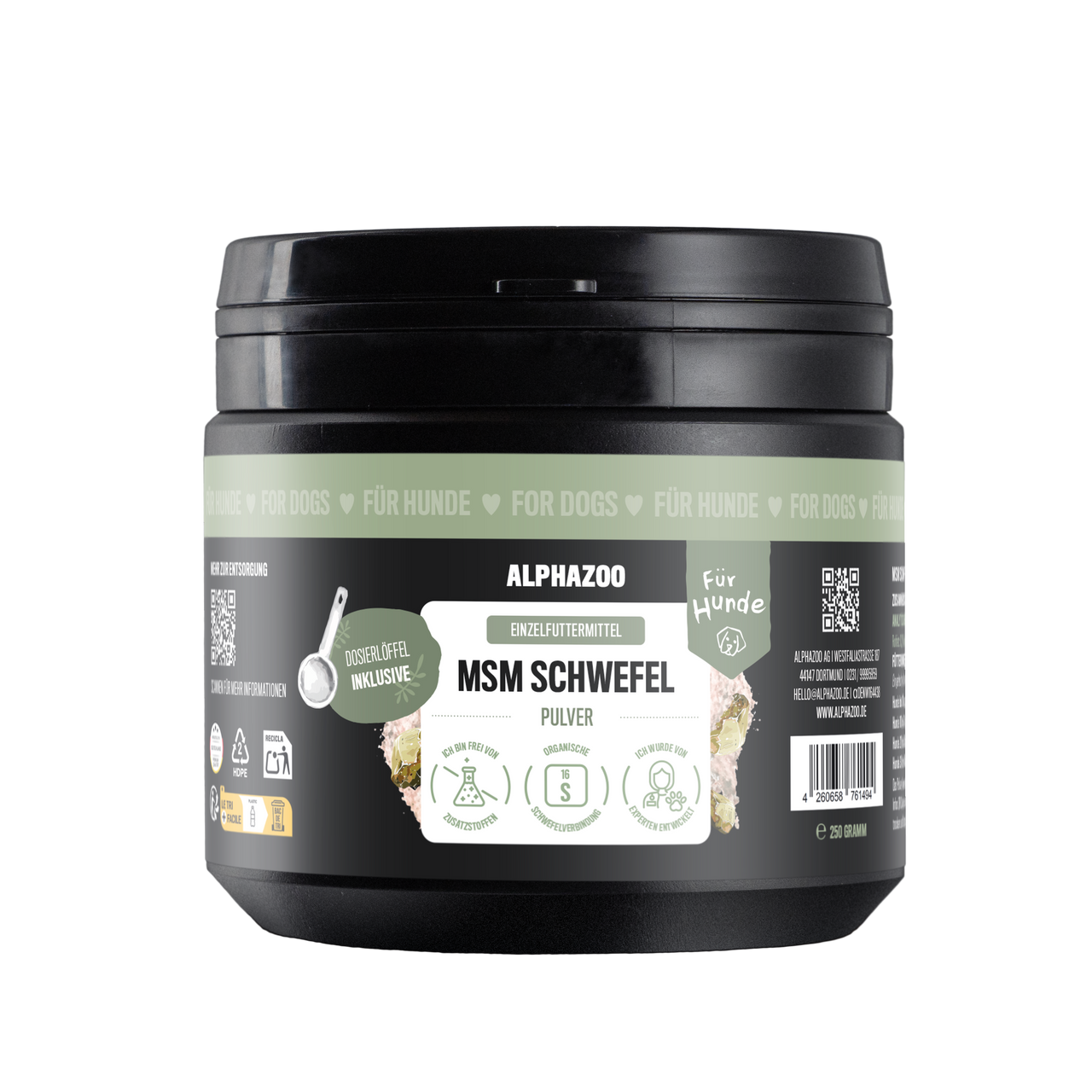 
                    MSM powder for dogs & cats I Organic sulfur for agility MSM powder – supports healthy joint function
                    