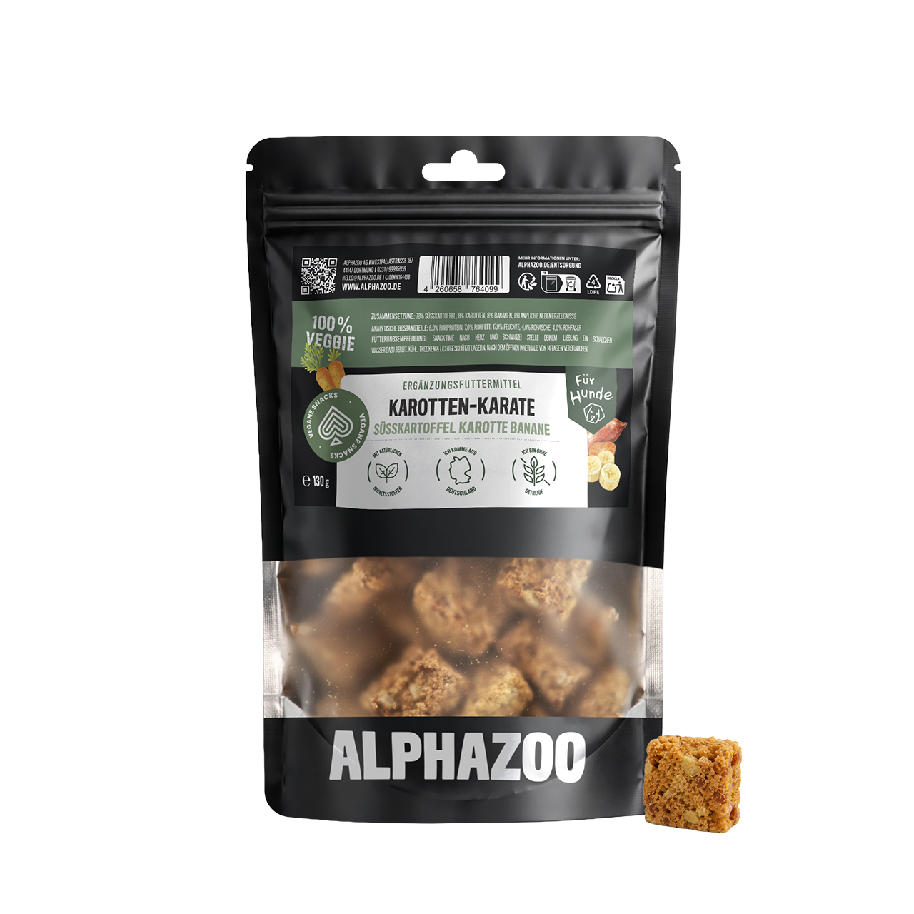 Karotten-Karate Vegetarische Snacks für Hunde - Karotten-Karate | alphazoo