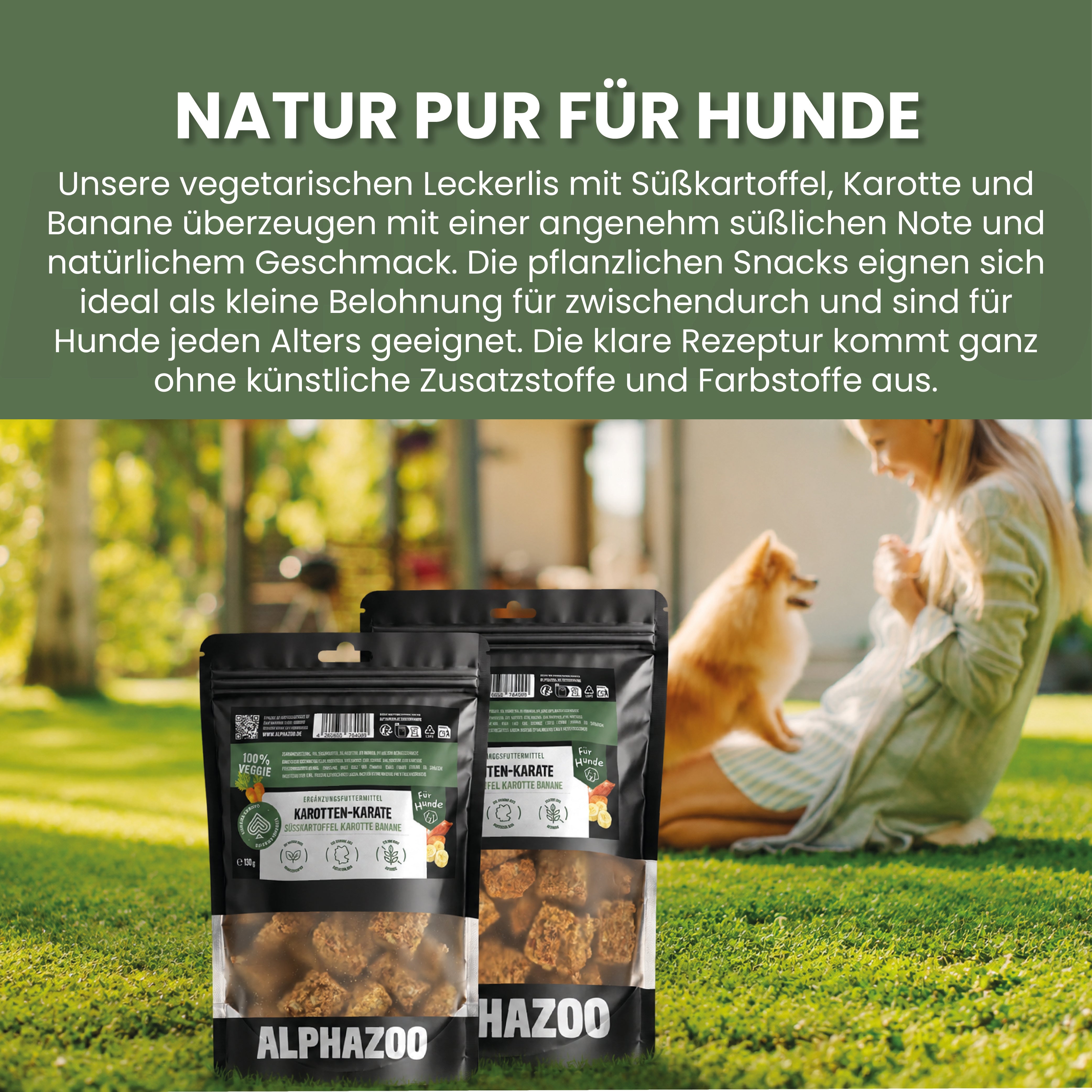 Karotten-Karate Vegetarische Snacks für Hunde - Karotten-Karate | alphazoo