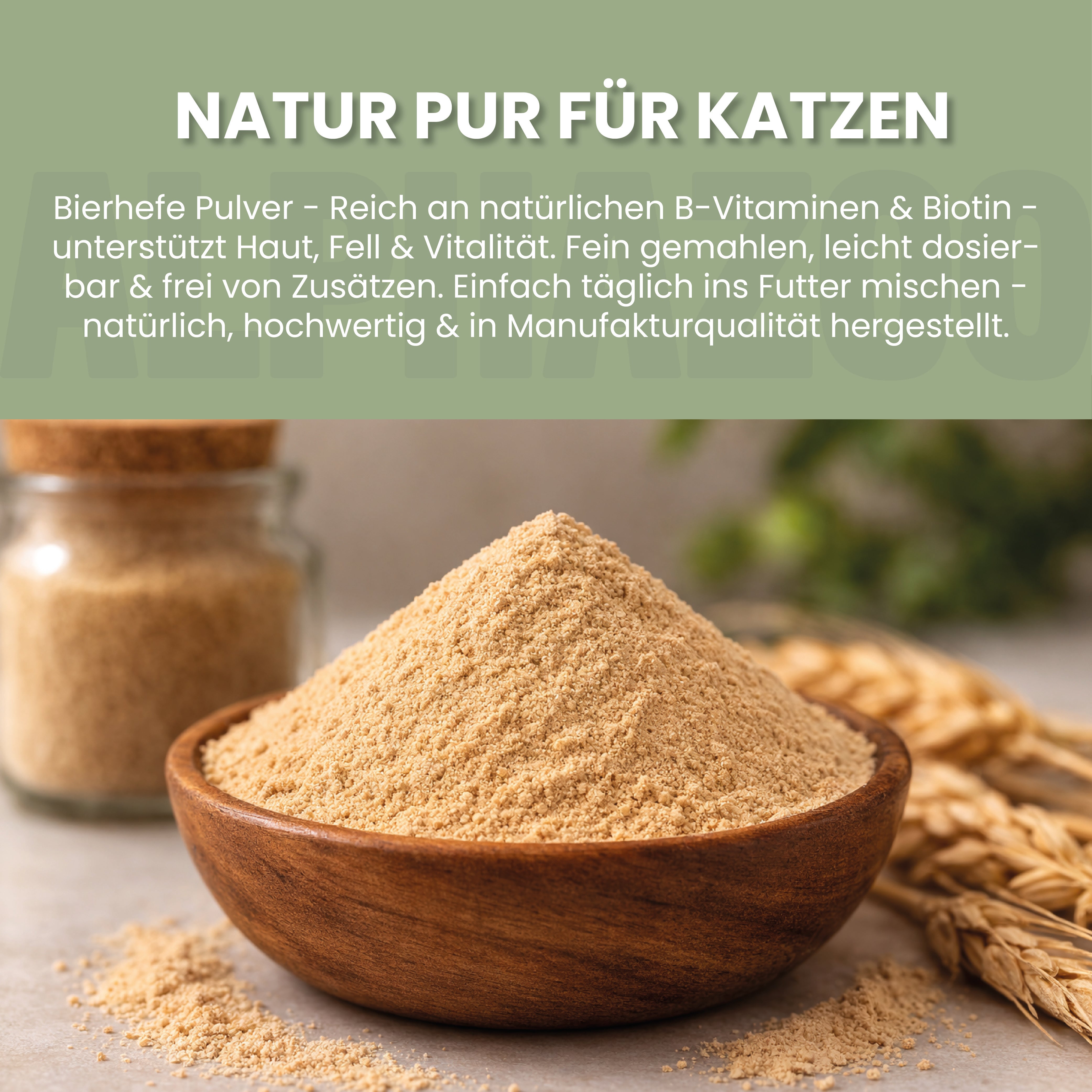 Bierhefe Pulver für Katzen Bierhefe Pulver Katzen – Fellwechsel & Darmflora