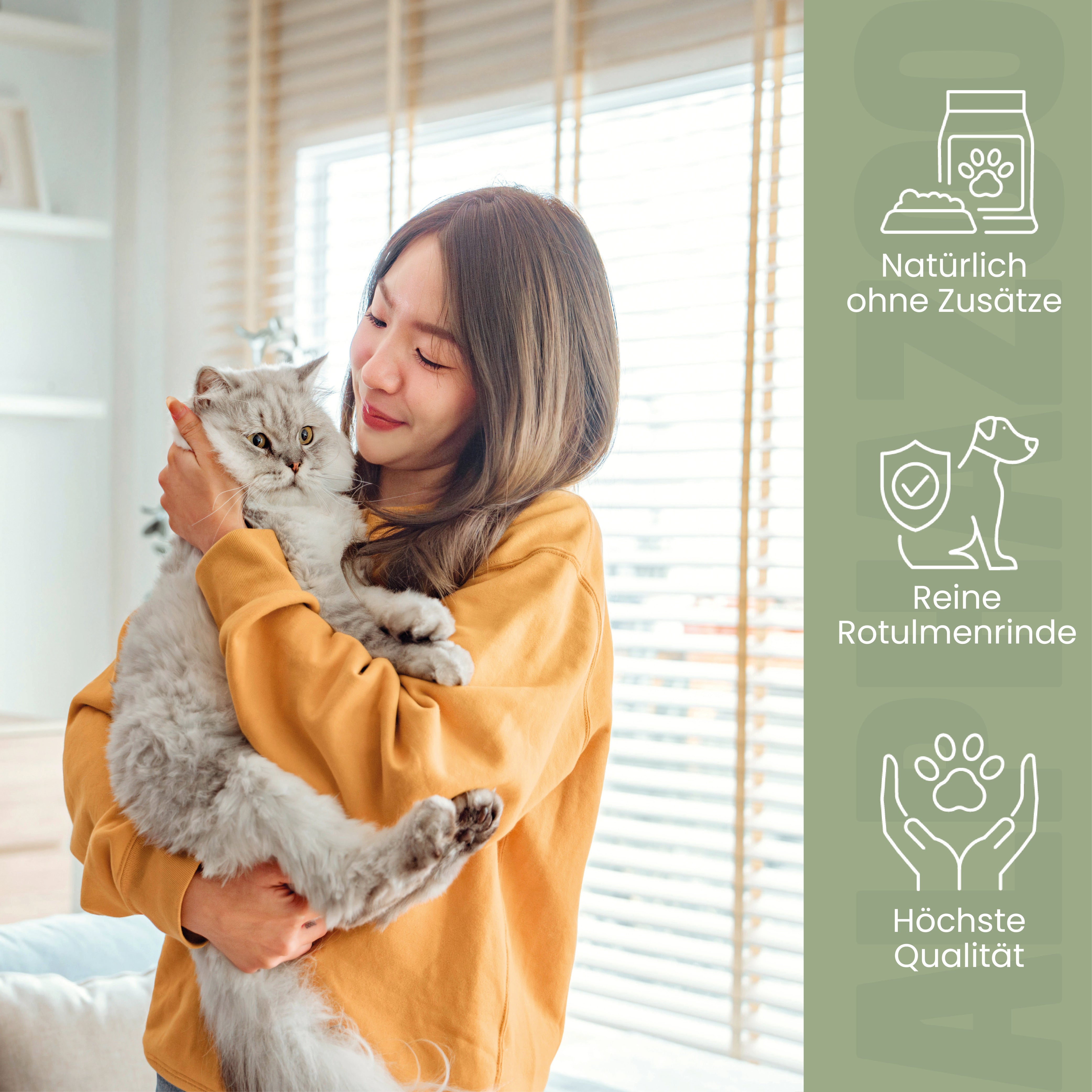 Ulmenrinde Pulver für Katzen Ulmenrinde Pulver Katzen – Haarballen & Fellwechsel