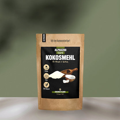 Premium Kokosmehl 250g für Hunde & Katzen I Kokos Flocken Protein