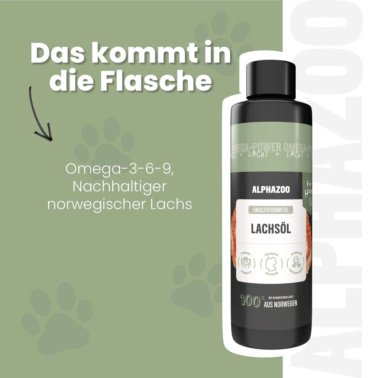 
                      Lachsöl für Hunde Lachsöl für Hunde – Omega-3 Ergänzungsöl für gesunde Haut & glänzendes Fell
                      