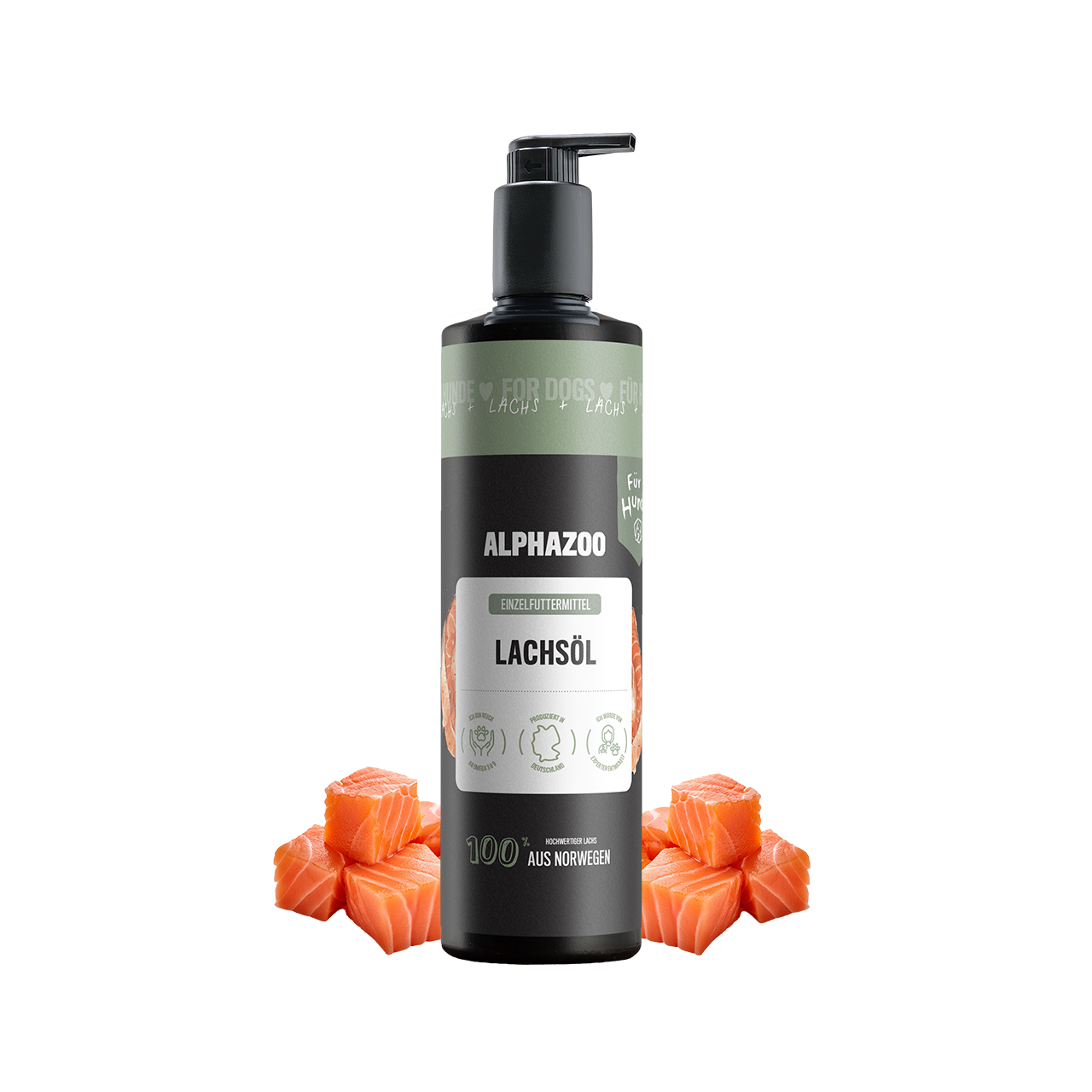 
                    Salmon oil for dogs Salmon oil for dogs – Omega-3 supplementary oil for healthy skin & shiny coat
                    