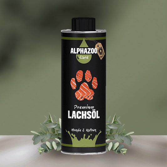 Premium Lachsöl für Hunde & Katzen I Natürliches Omega-3 Fischöl