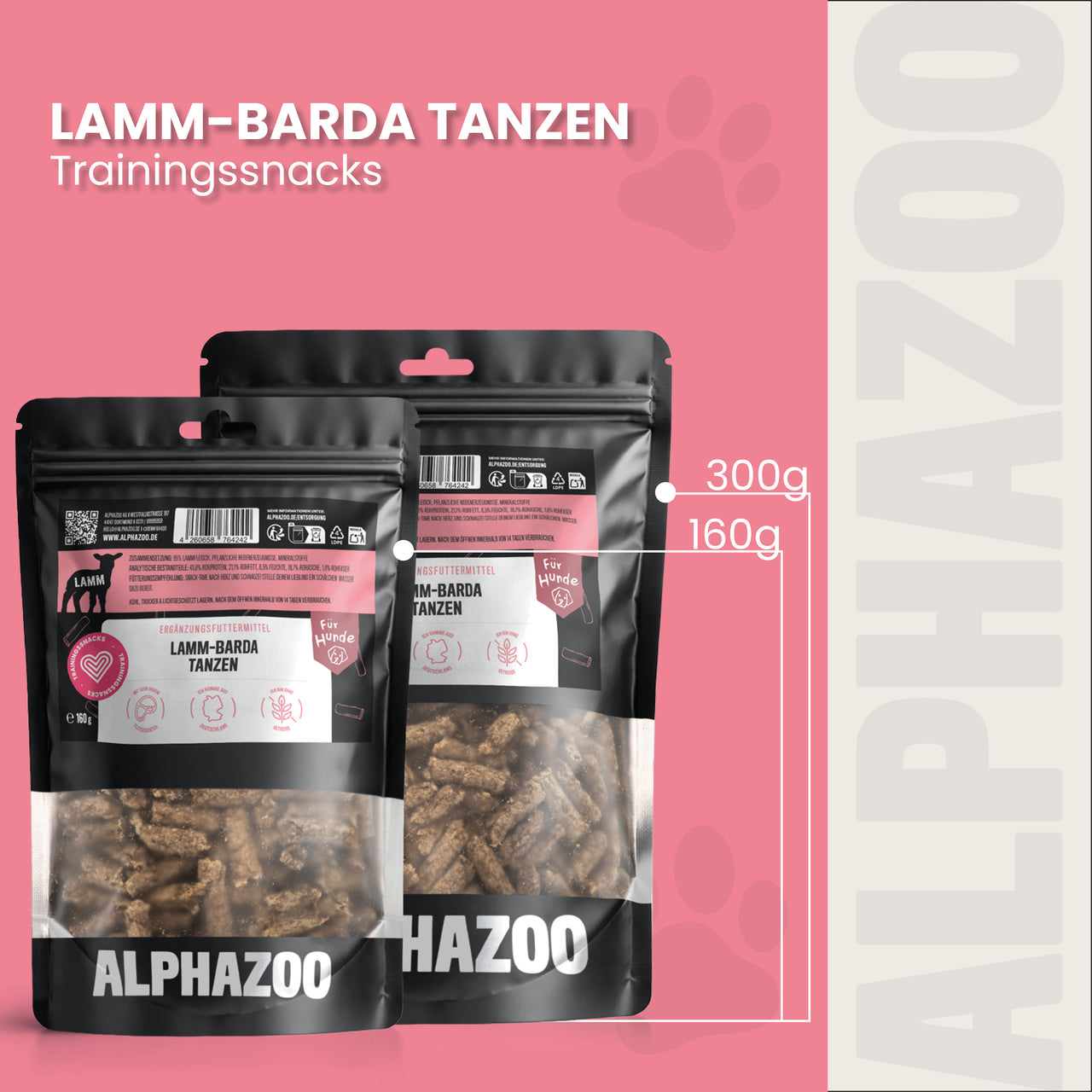 
                      Lamm-Barda Tanzen LAMMBARDA TANZEN – Trainingssnack mit 90 % Lamm
                      