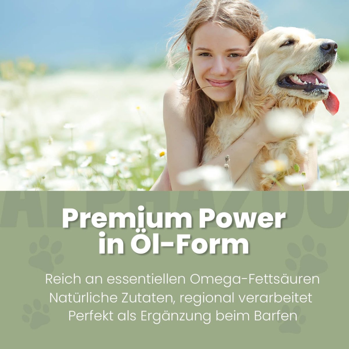 Premium linseed oil for dogs & cats I Omega 3 linseed oil