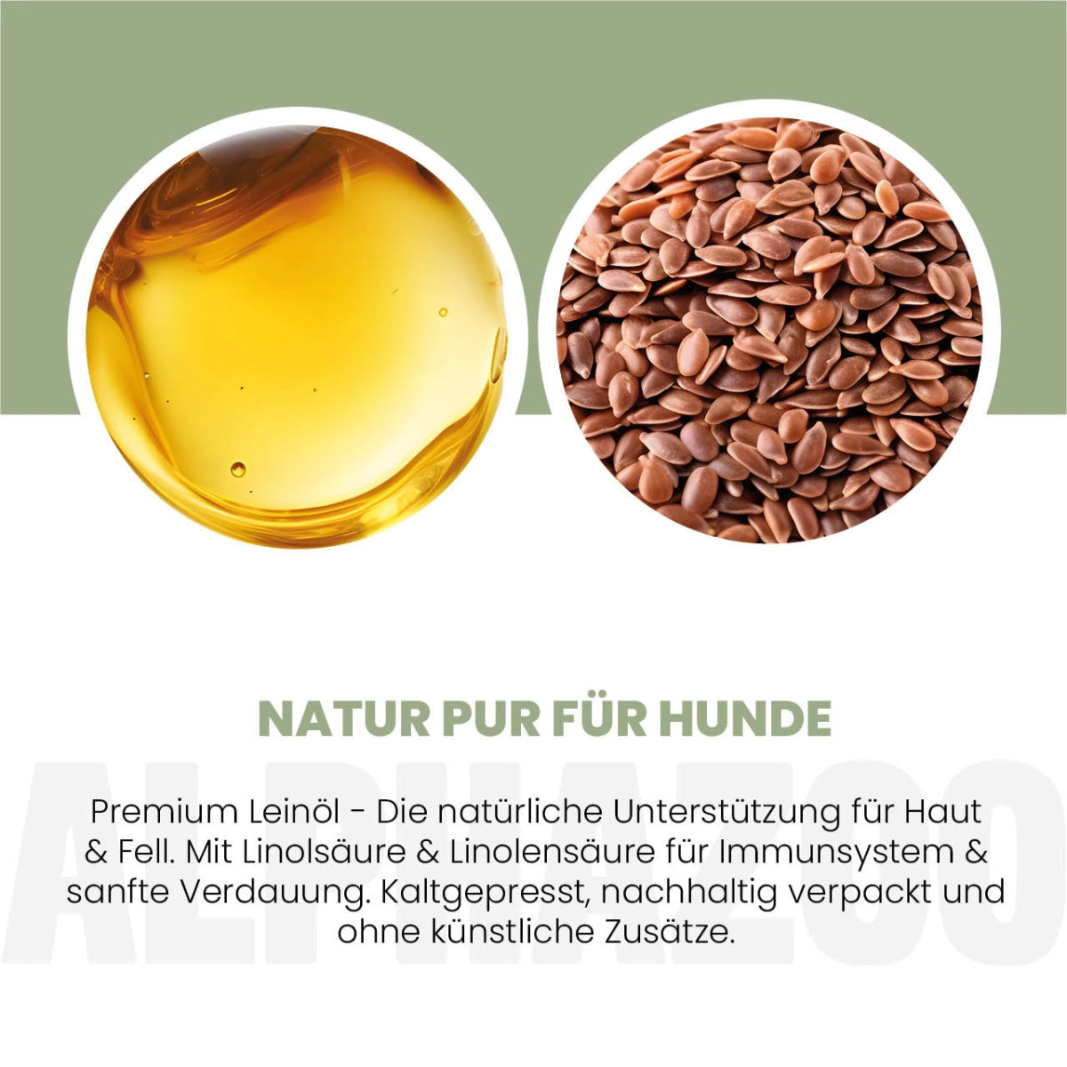 
                      Premium linseed oil for dogs & cats I Omega 3 linseed oil
                      