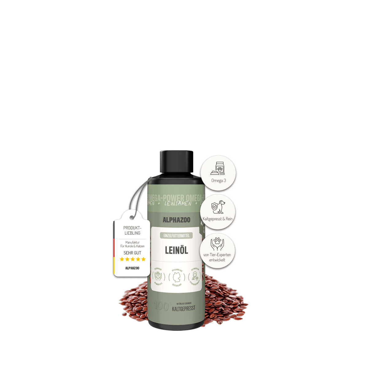 
                      Linseed oil for cats Linseed oil for cats – natural care with Omega-3 & Omega-6
                      