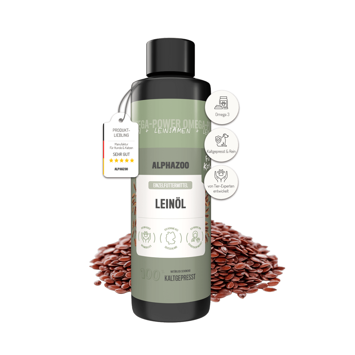 
                    Linseed oil for cats Linseed oil for cats – natural care with Omega-3 & Omega-6
                    