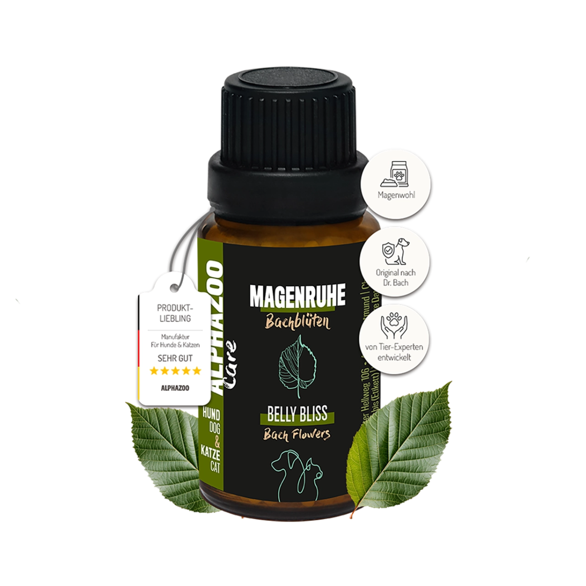 
                    Stomach Rest Bach Flowers 15g for Dogs & Cats I Gastrointestinal Globules Stomach Calming Bach Flower Remedies – gentle support for stomach & balance
                    