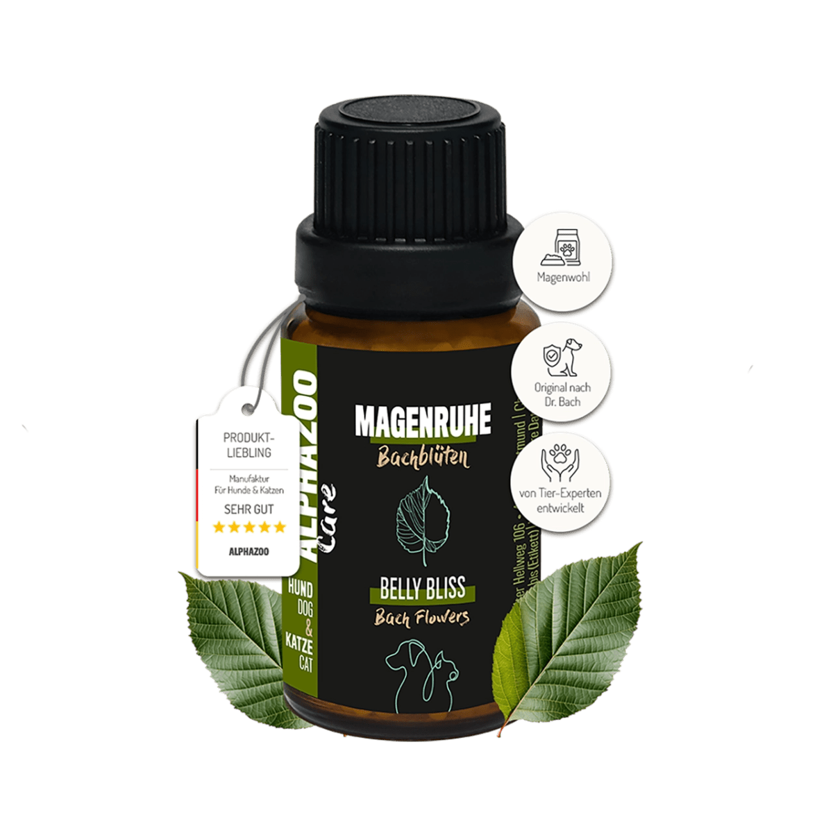 
                    Stomach Rest Bach Flowers 15g for Dogs & Cats I Gastrointestinal Globules Stomach Calming Bach Flower Remedies – gentle support for stomach & balance
                    