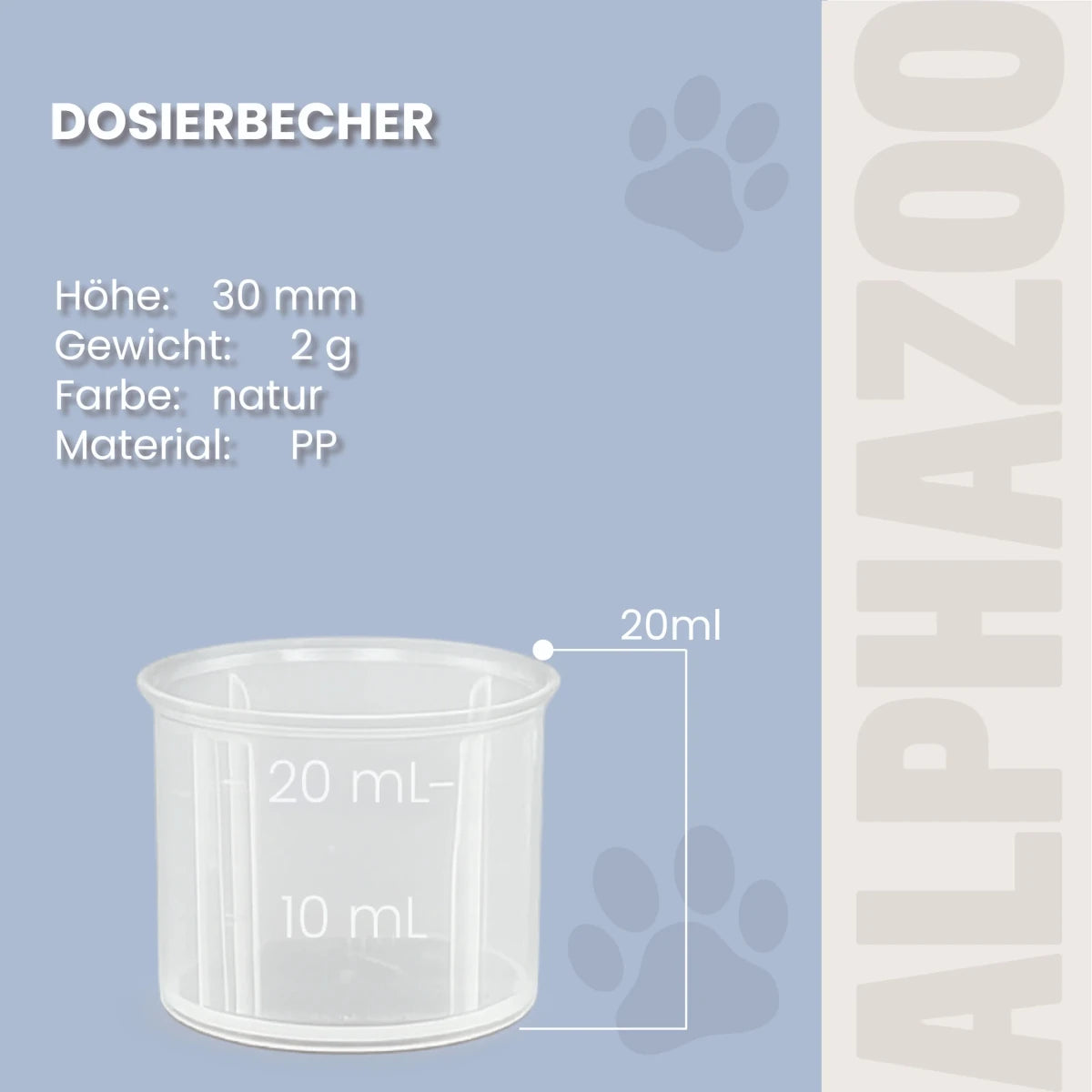 
                      Messbecher für Futteröle
                      