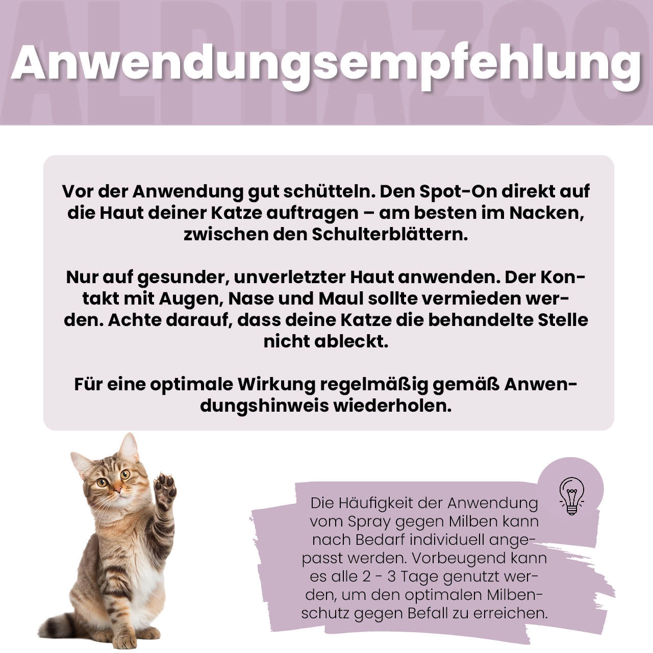MilbHunter Spot-On für Katzen Milbhunter Spot-On mit Eukalyptusöl & Geraniol für Katze – wirksamer Schutz gegen Milbenbefall