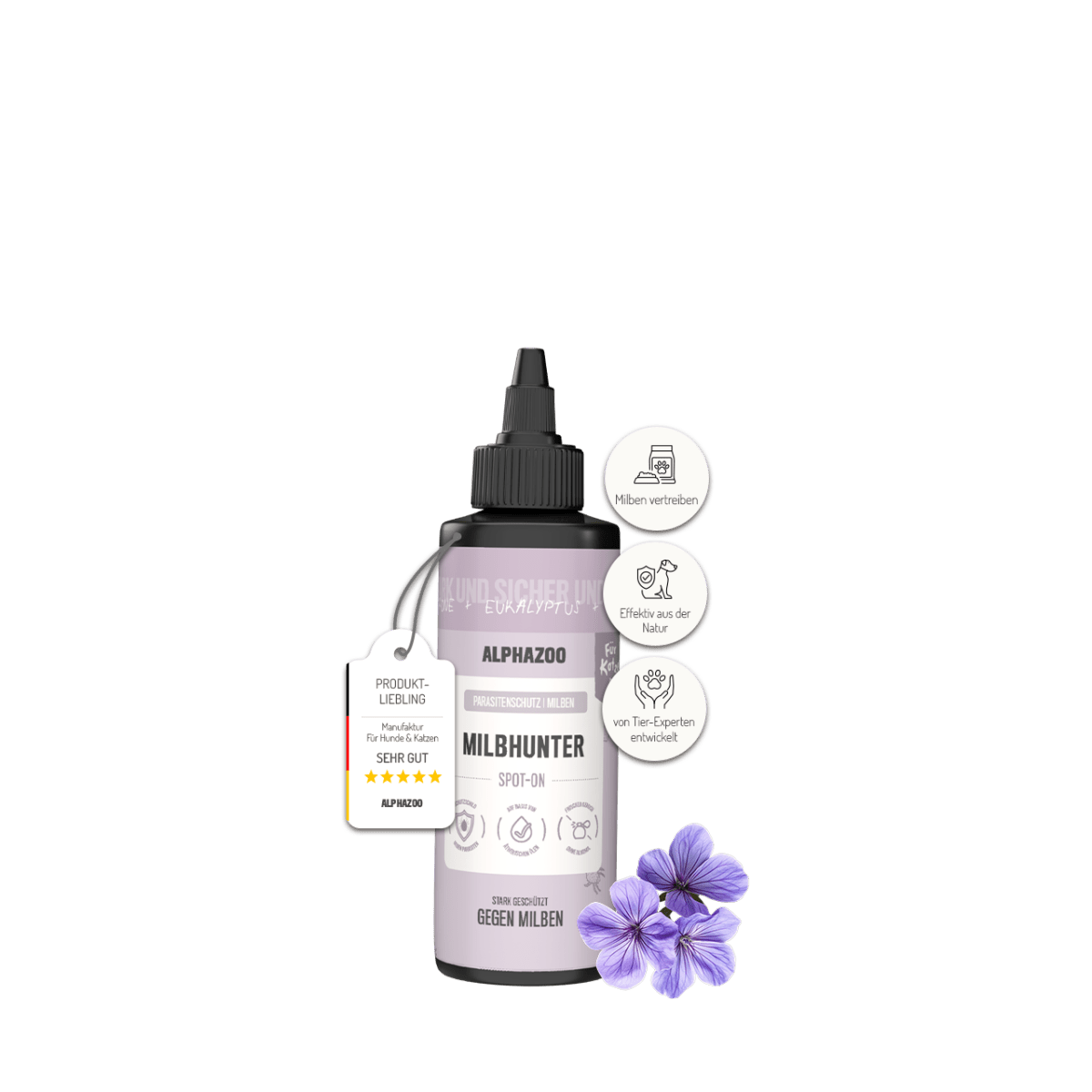 
                    MilbHunter Spot-On für Katzen Milbhunter Spot-On mit Eukalyptusöl & Geraniol für Katze – wirksamer Schutz gegen Milbenbefall
                    