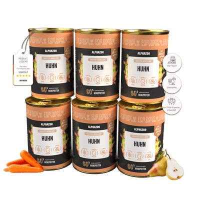 Monoprotein Huhn Nassfutter für Hunde