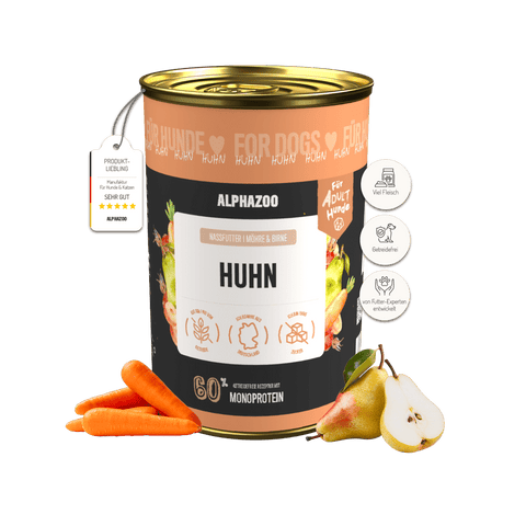 Monoprotein Huhn Nassfutter für Hunde