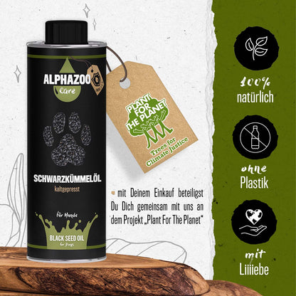 Premium Schwarzkümmelöl für Hunde I Echter Schwarzkümmel kaltgepresst