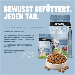 Welpen Trockenfutter Lachs / Geflügel