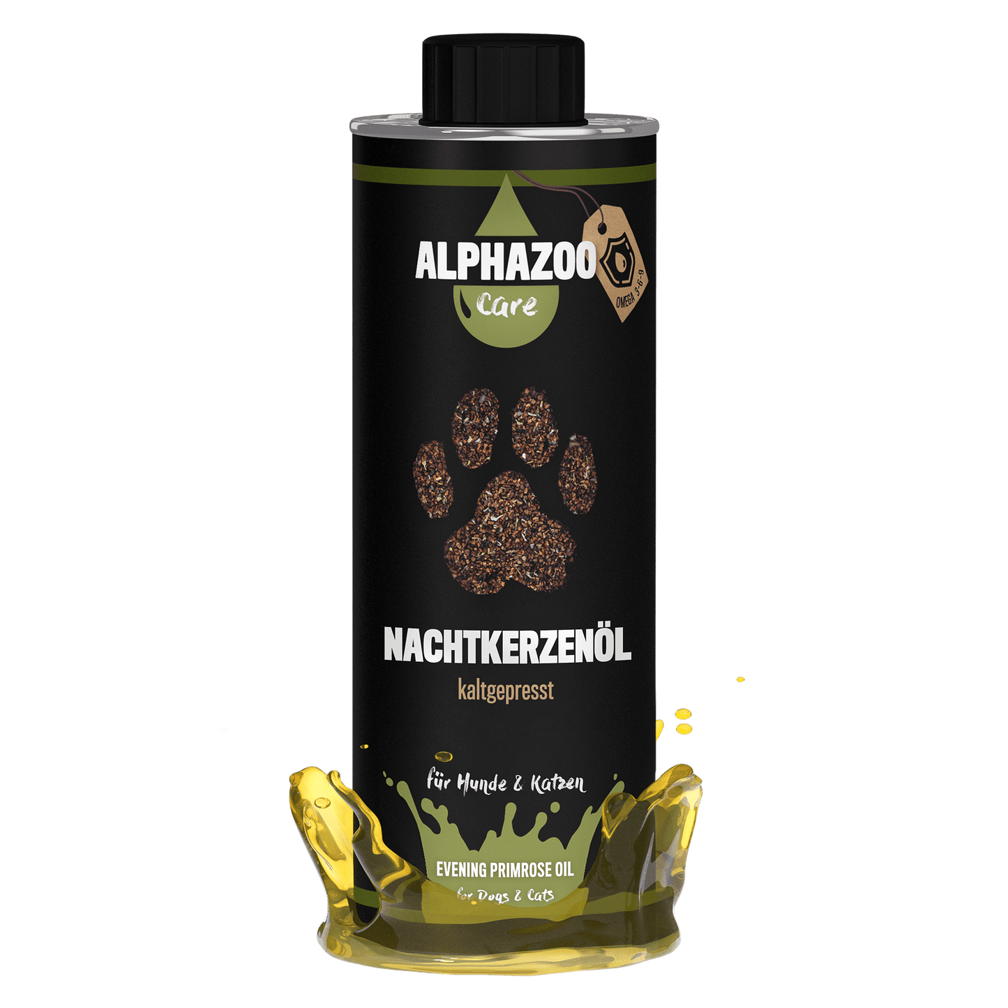 Premium Nachtkerzenöl für Hunde & Katzen I Vitale Haut & strahlendes Fell