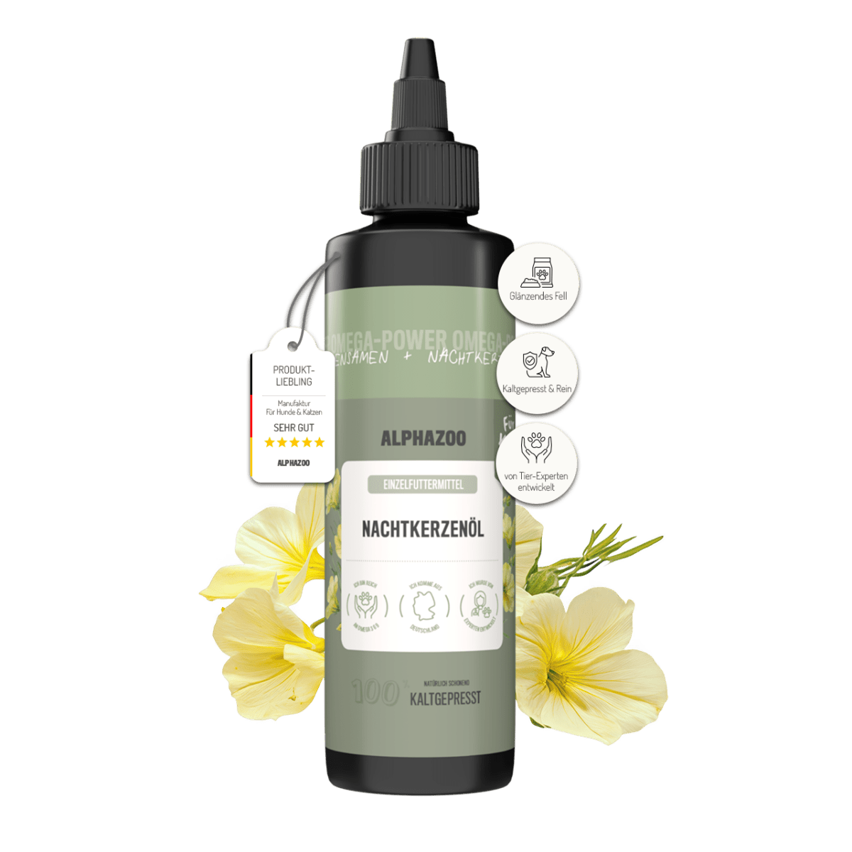 
                    Nachtkerzenöl für Katzen
                    