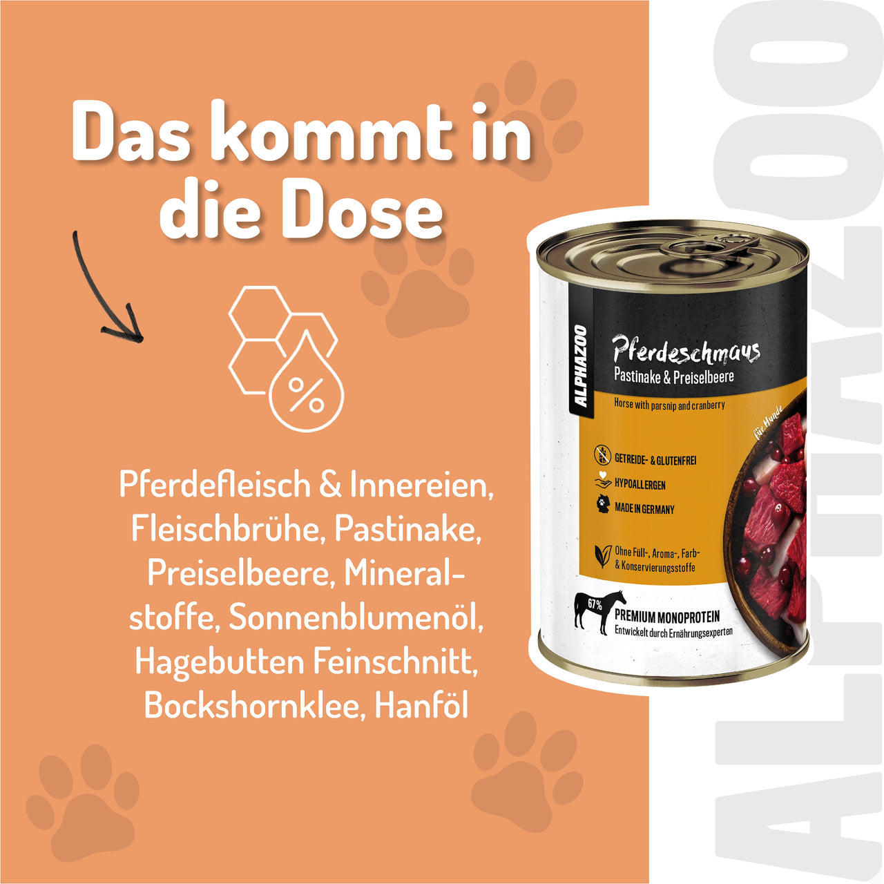 
                      Probierschmaus Hund  6x400g alphazoo Probierschmaus Nassfutter für Hunde - Probierpaket 6er
                      