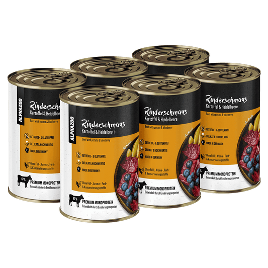 Rinderschmaus wet food 6 x 400g for dogs I Grain-free dog food