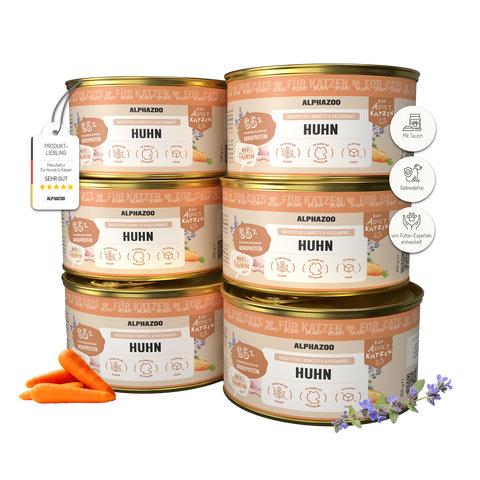 Monoprotein Huhn Nassfutter für Katze