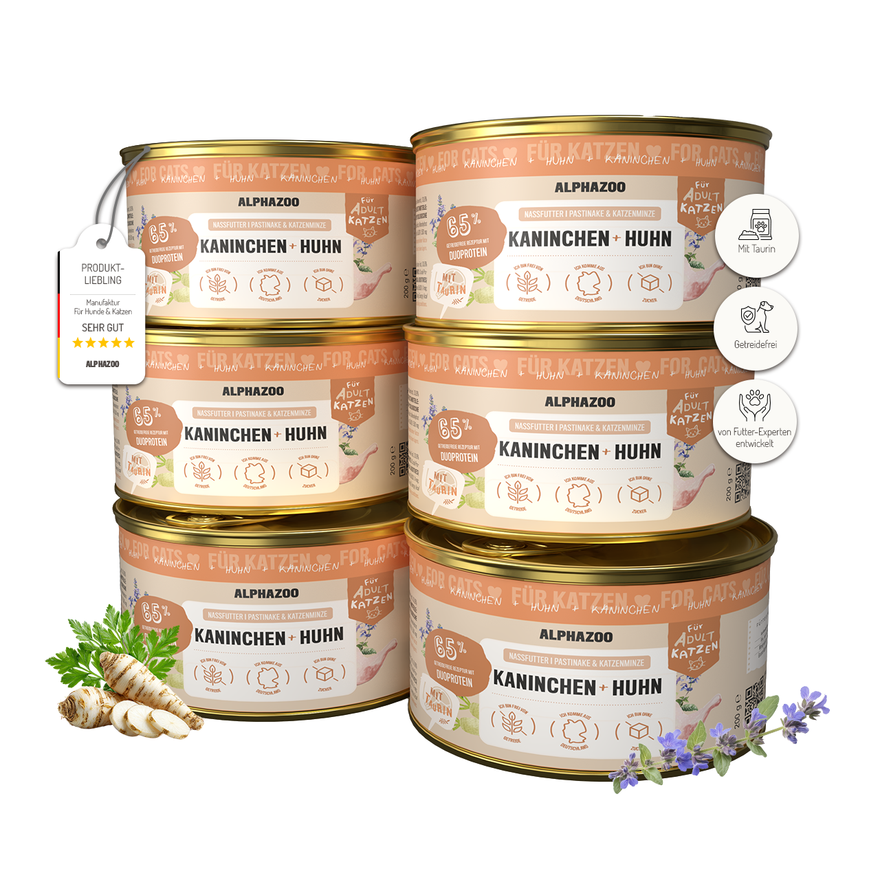 
                    Rabbit + Chicken Wet Food for Cat
                    