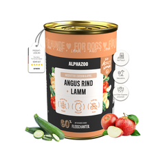 Angus Rind + Lamm Nassfutter für Adult Hunde