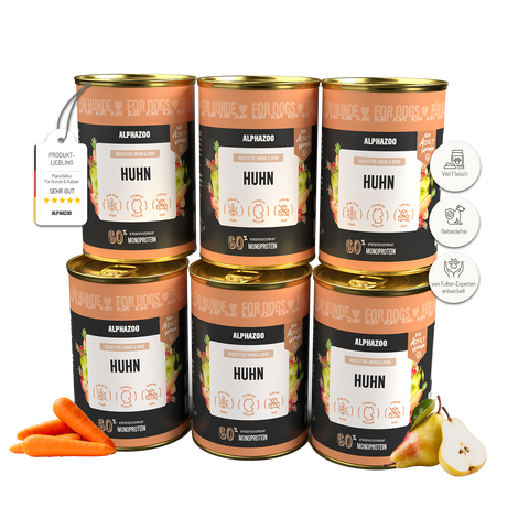 Monoprotein chicken wet food for dogs