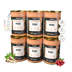 Monoprotein Pferd Nassfutter für Hunde